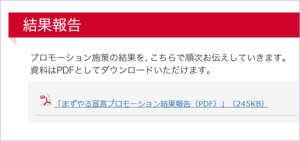 まずやる宣言プロモーション結果報告