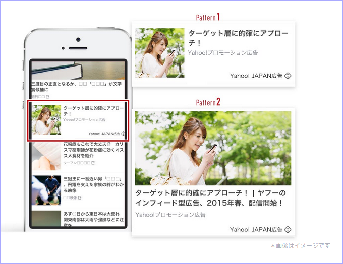 スマホ版Yahoo!トップページ広告